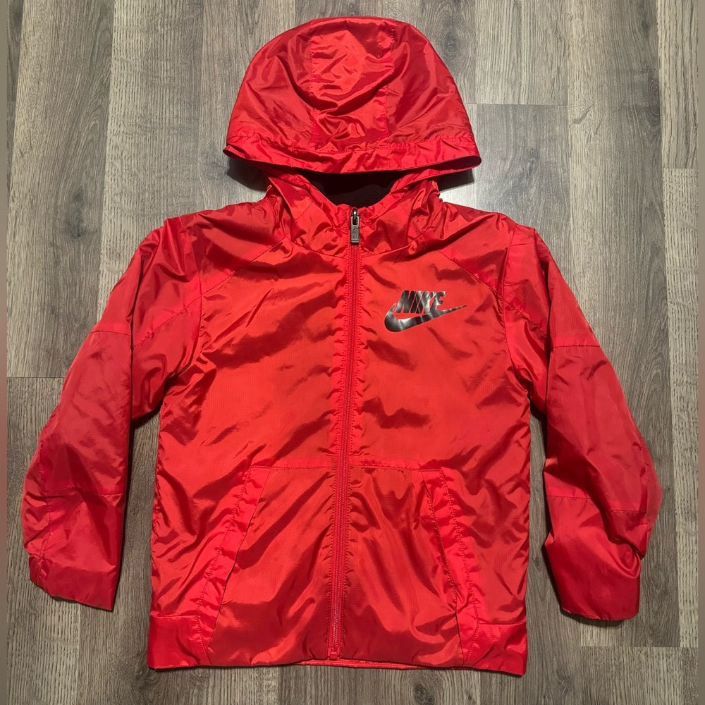 Nike Sportswear Boys Large Fleece Lined Hooded Zip Up Jacket